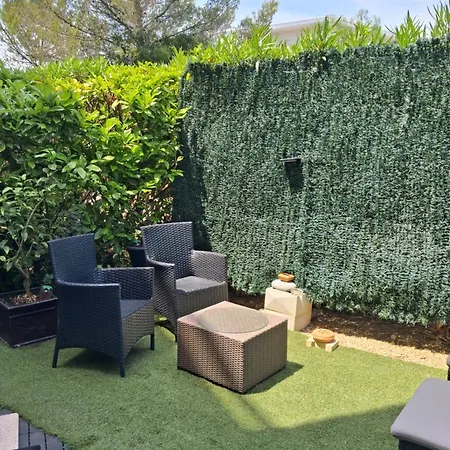 T2 Bord De Avec Jardin Et Piscine 公寓 圣艾格夫