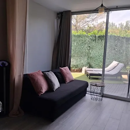 T2 Bord De Avec Jardin Et Piscine 公寓 圣艾格夫