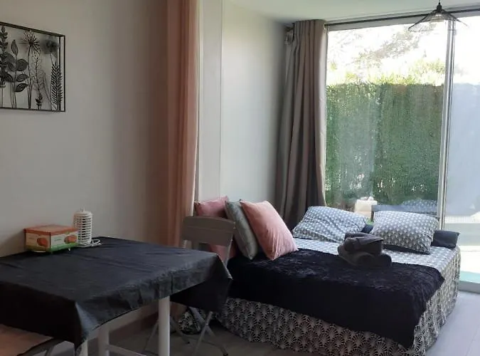T2 Bord De Avec Jardin Et Piscine 公寓